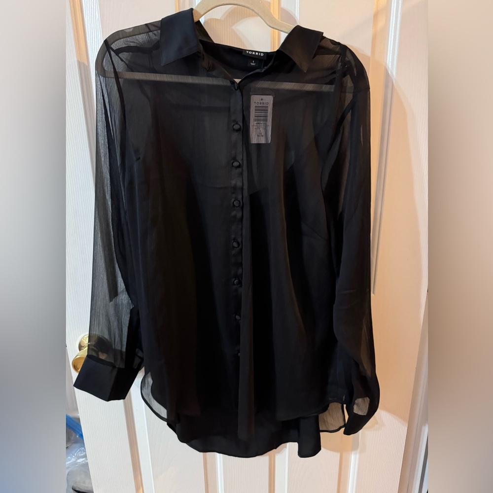 Torrid Sheer Blouse